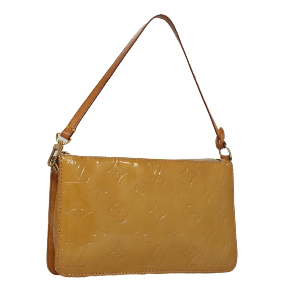 LOUIS VUITTON Monogram Vernis Lexington Accessory Pouch Beige M91010 107670