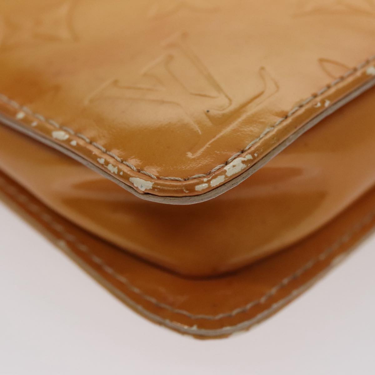 LOUIS VUITTON Monogram Vernis Lexington Accessory Pouch Beige M91010 107670