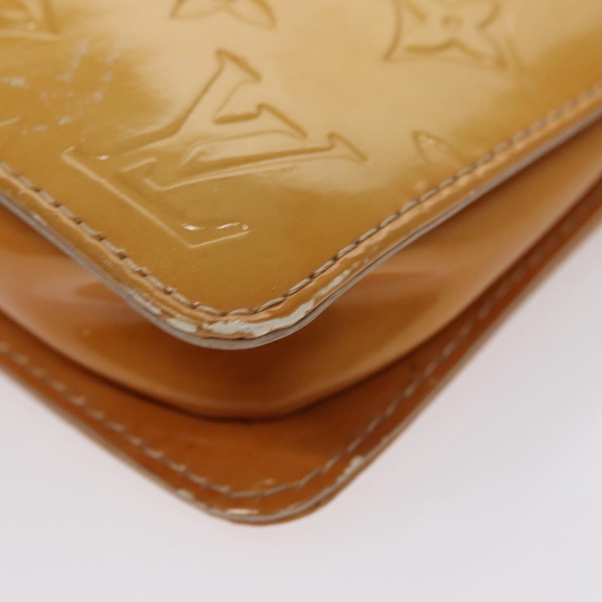LOUIS VUITTON Monogram Vernis Lexington Accessory Pouch Beige M91010 107670