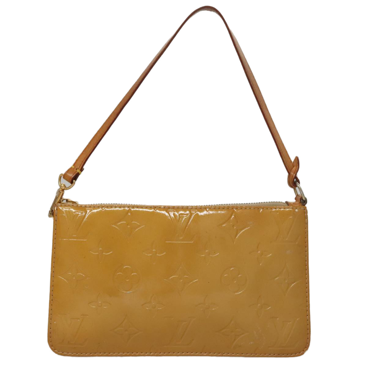 LOUIS VUITTON Monogram Vernis Lexington Accessory Pouch Beige M91010 107670