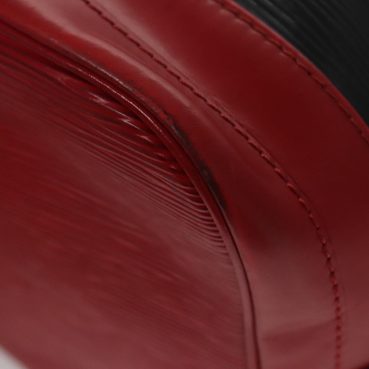 LOUIS VUITTON Epi Noe Shoulder Bag Bicolor Black Red M44017 LV 107678