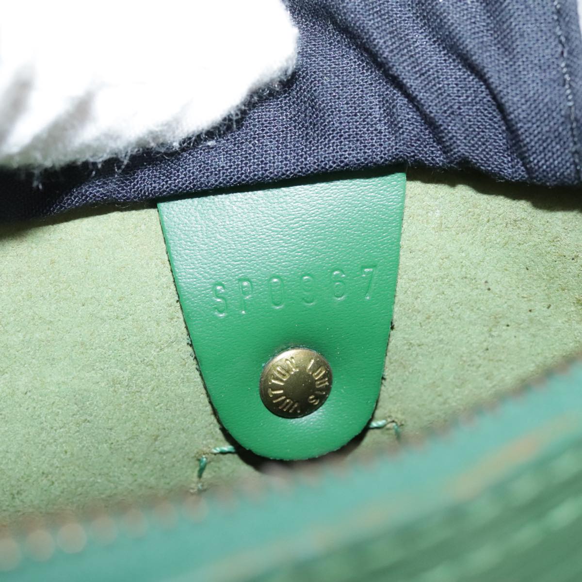 LOUIS VUITTON Epi Speedy 25 Hand Bag Borneo Green M43014 LV 107682