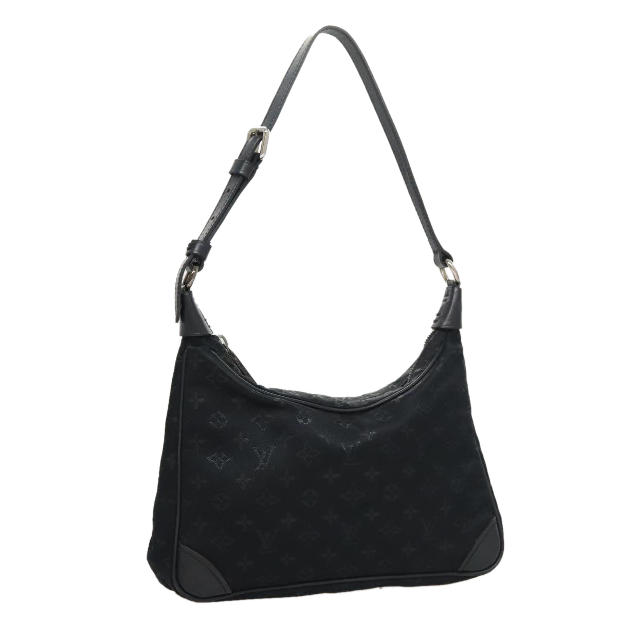 LOUIS VUITTON Monogram Satin Little Boulogne Shoulder Bag M92142 LV 107690