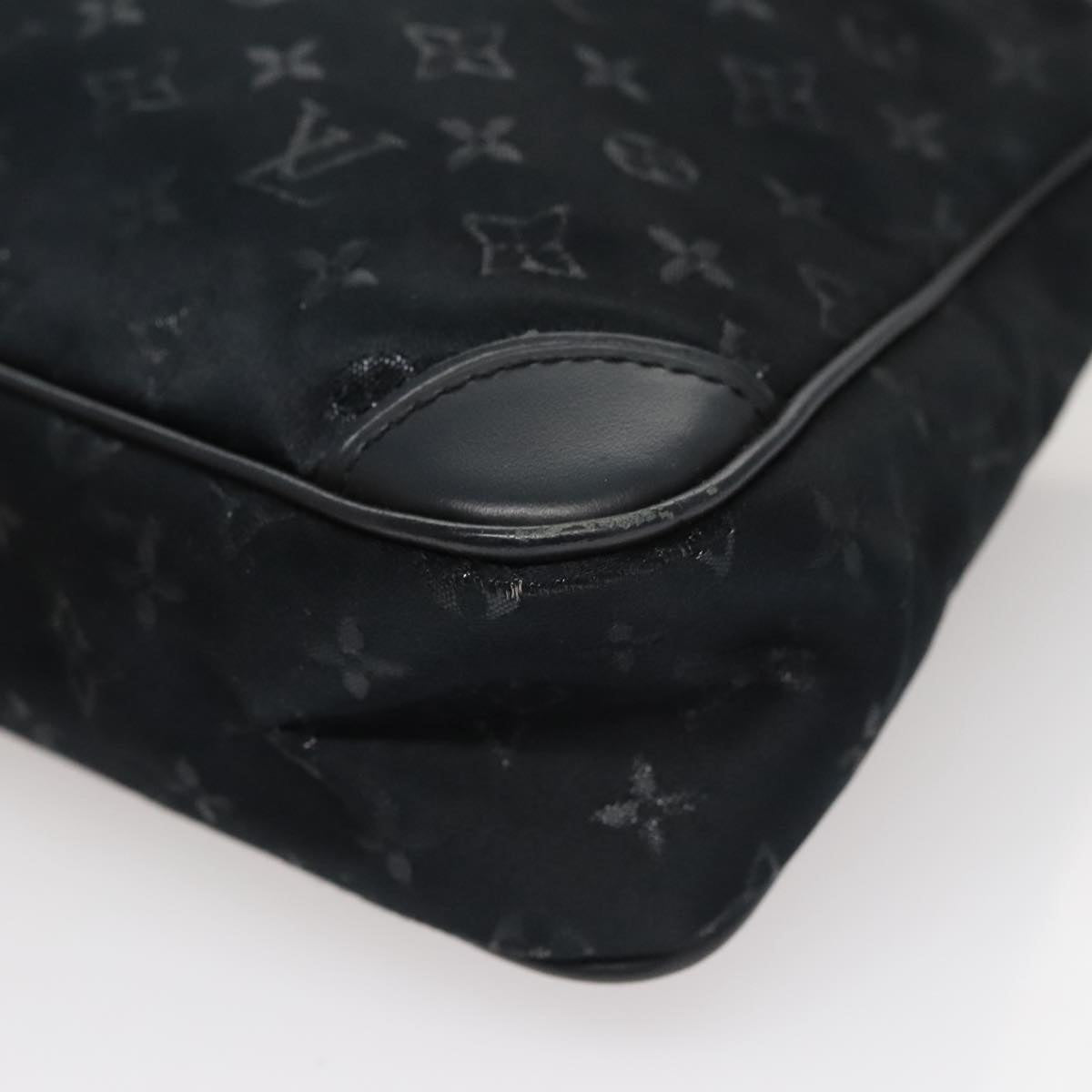 LOUIS VUITTON Monogram Satin Little Boulogne Shoulder Bag M92142 LV 107690