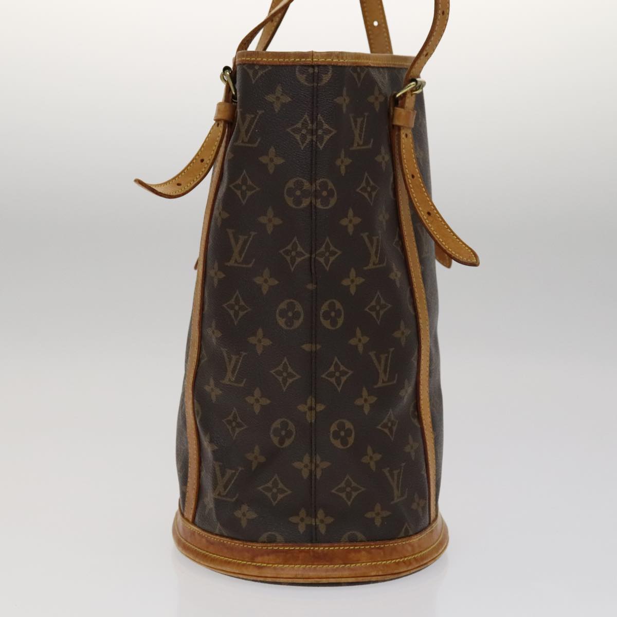 LOUIS VUITTON Monogram Bucket GM Shoulder Bag M42236 LV 107732