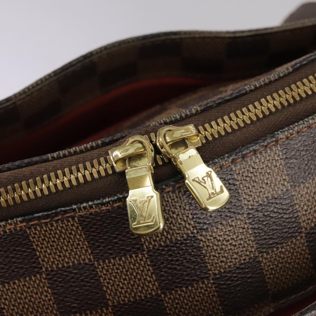 LOUIS VUITTON Damier Ebene Belem MM Shoulder Bag N51174 LV 107747