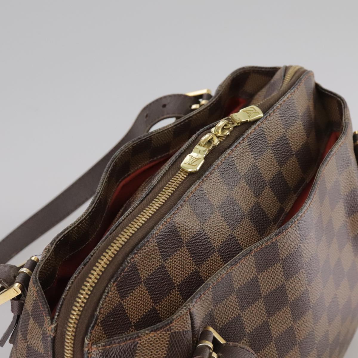 LOUIS VUITTON Damier Ebene Belem MM Shoulder Bag N51174 LV 107747