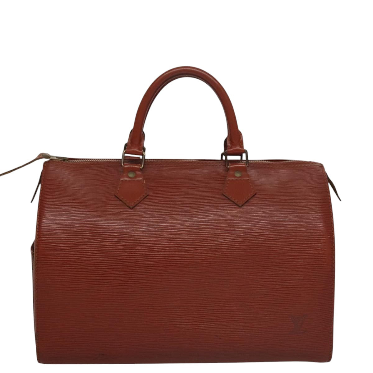 LOUIS VUITTON Epi Speedy 30 Hand Bag Brown M43003 LV 107753