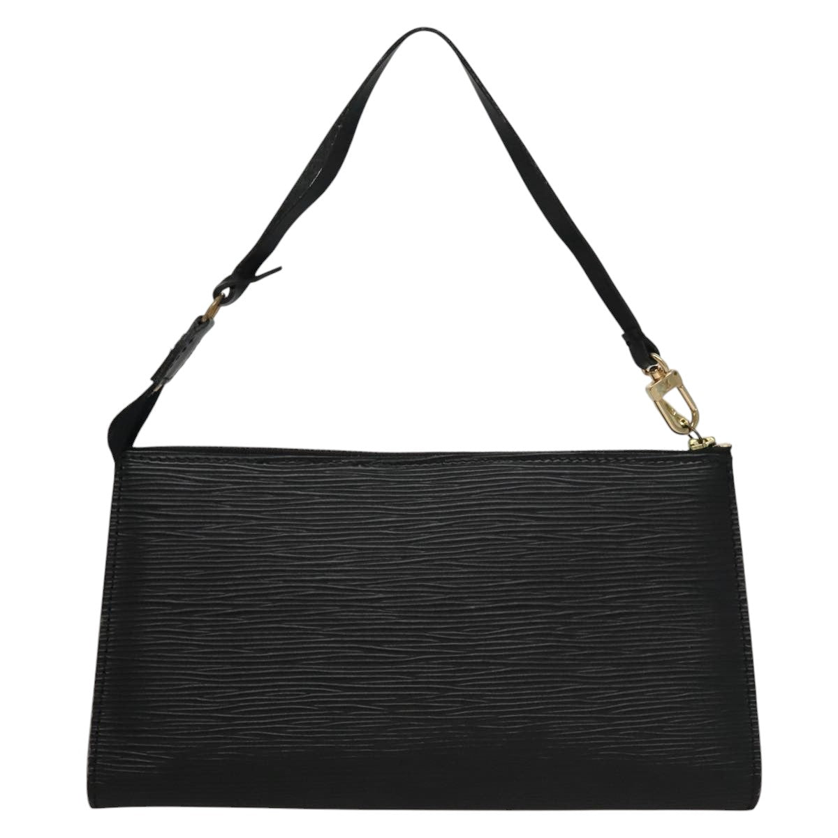 LOUIS VUITTON Epi Pochette Accessoires Pouch Black M52982 LV 107755