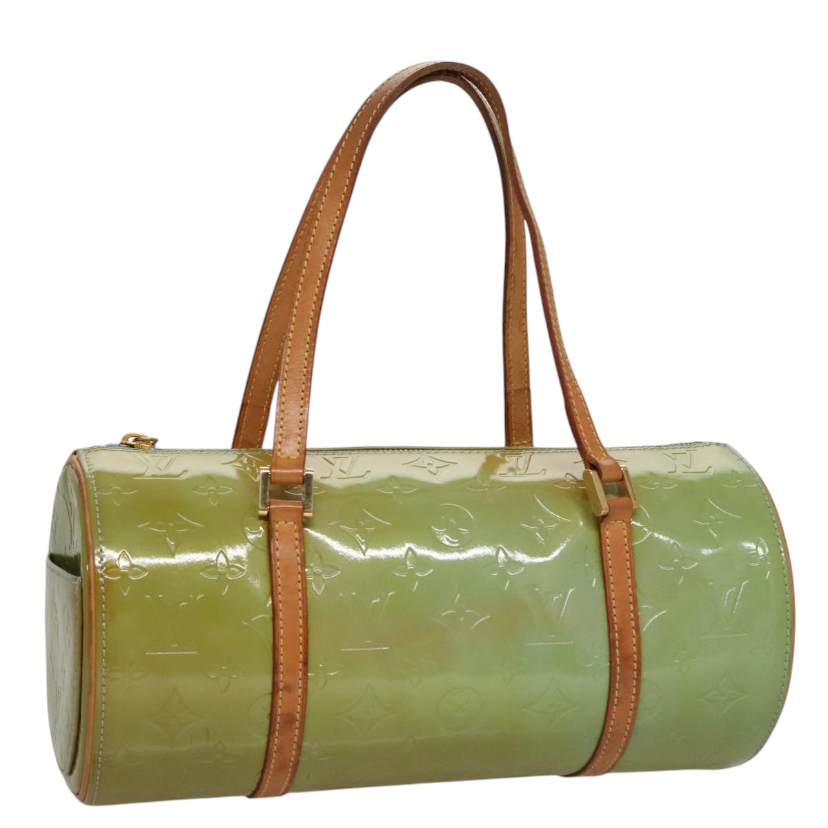 LOUIS VUITTON Monogram Vernis Bedford Hand Bag Baby Blue M91007 LV 107760
