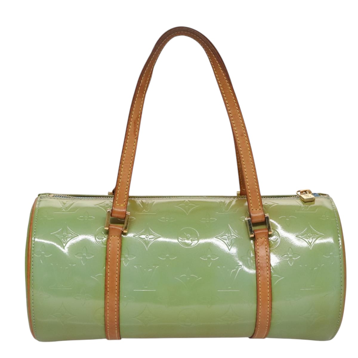 LOUIS VUITTON Monogram Vernis Bedford Hand Bag Baby Blue M91007 LV 107760