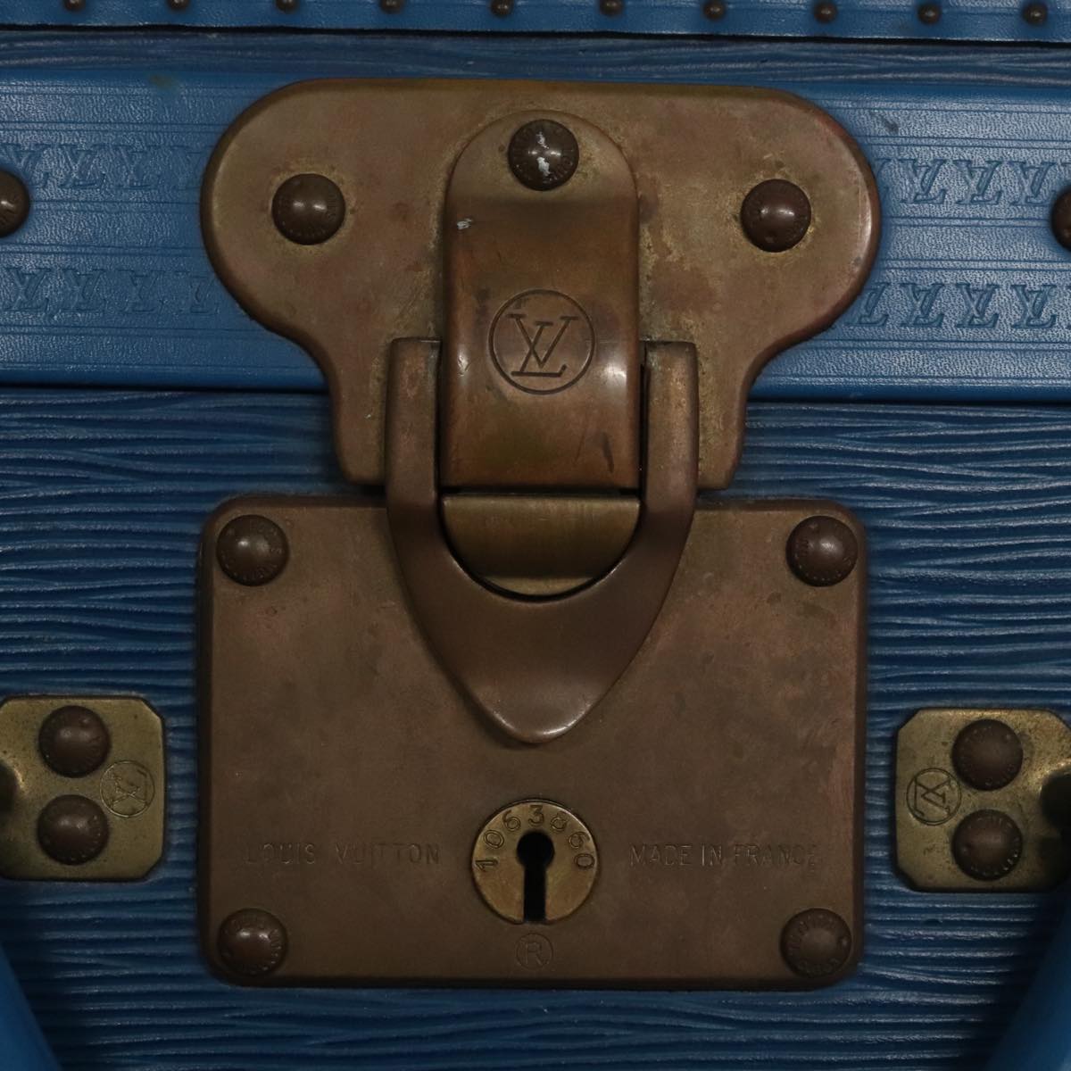 LOUIS VUITTON Epi Alzer 75 Trunk Blue LV 107773A