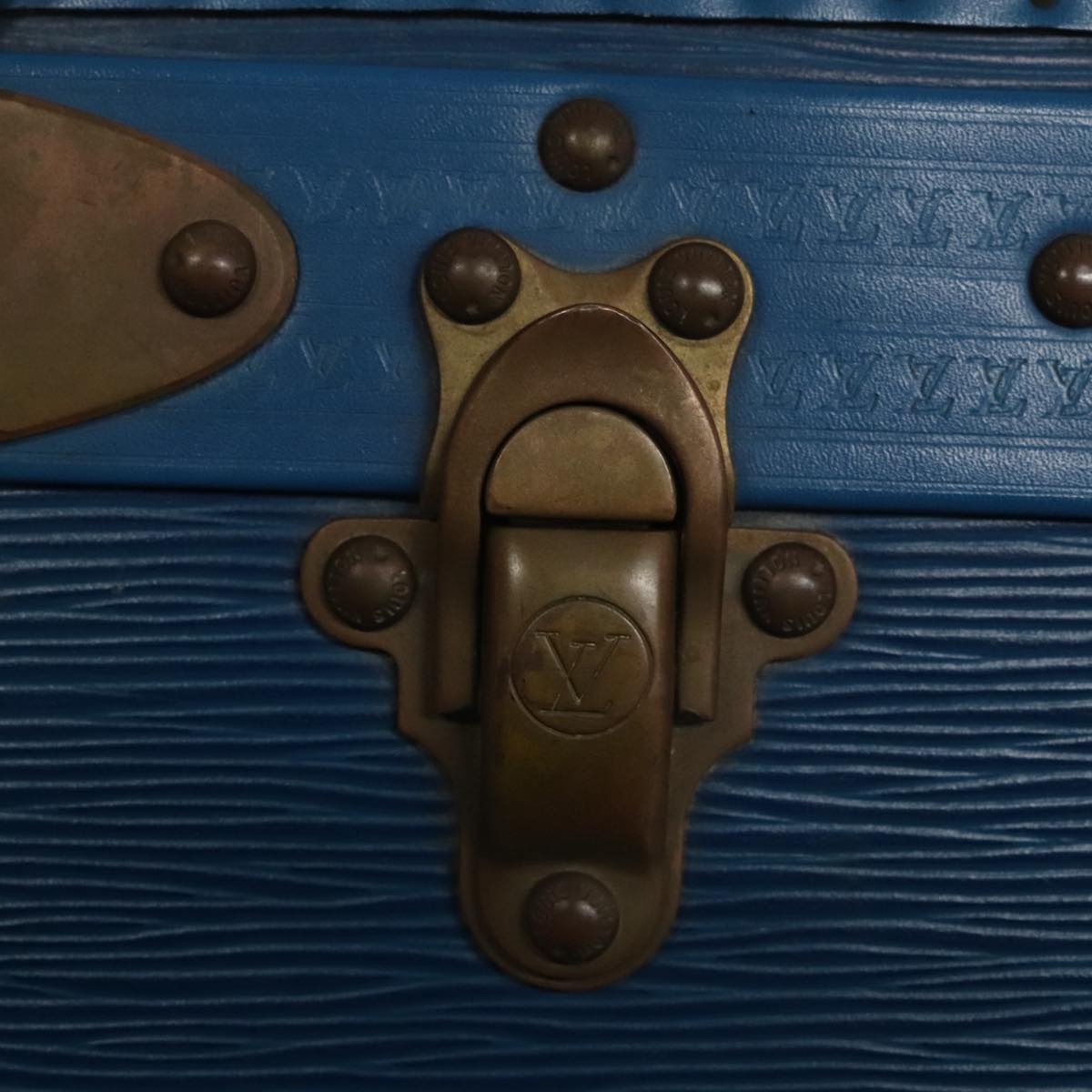 LOUIS VUITTON Epi Alzer 75 Trunk Blue LV 107773A