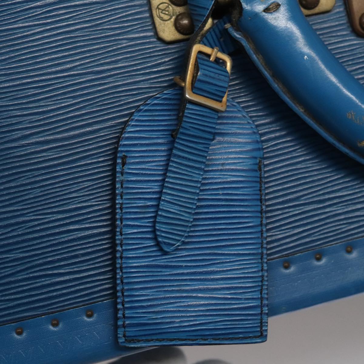 LOUIS VUITTON Epi Alzer 75 Trunk Blue LV 107773A