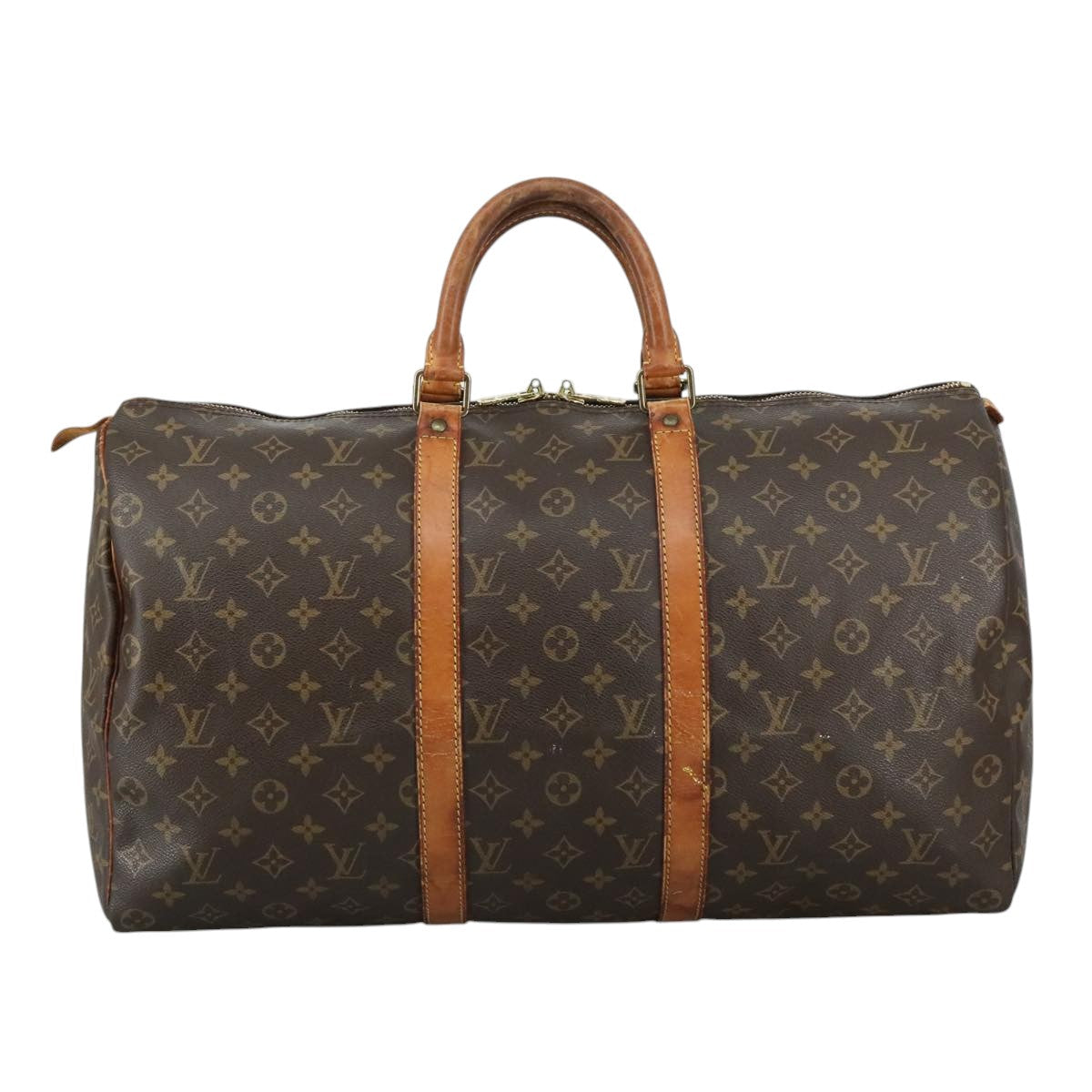 LOUIS VUITTON Monogram Keepall 50 Boston Bag M41426 LV 107815