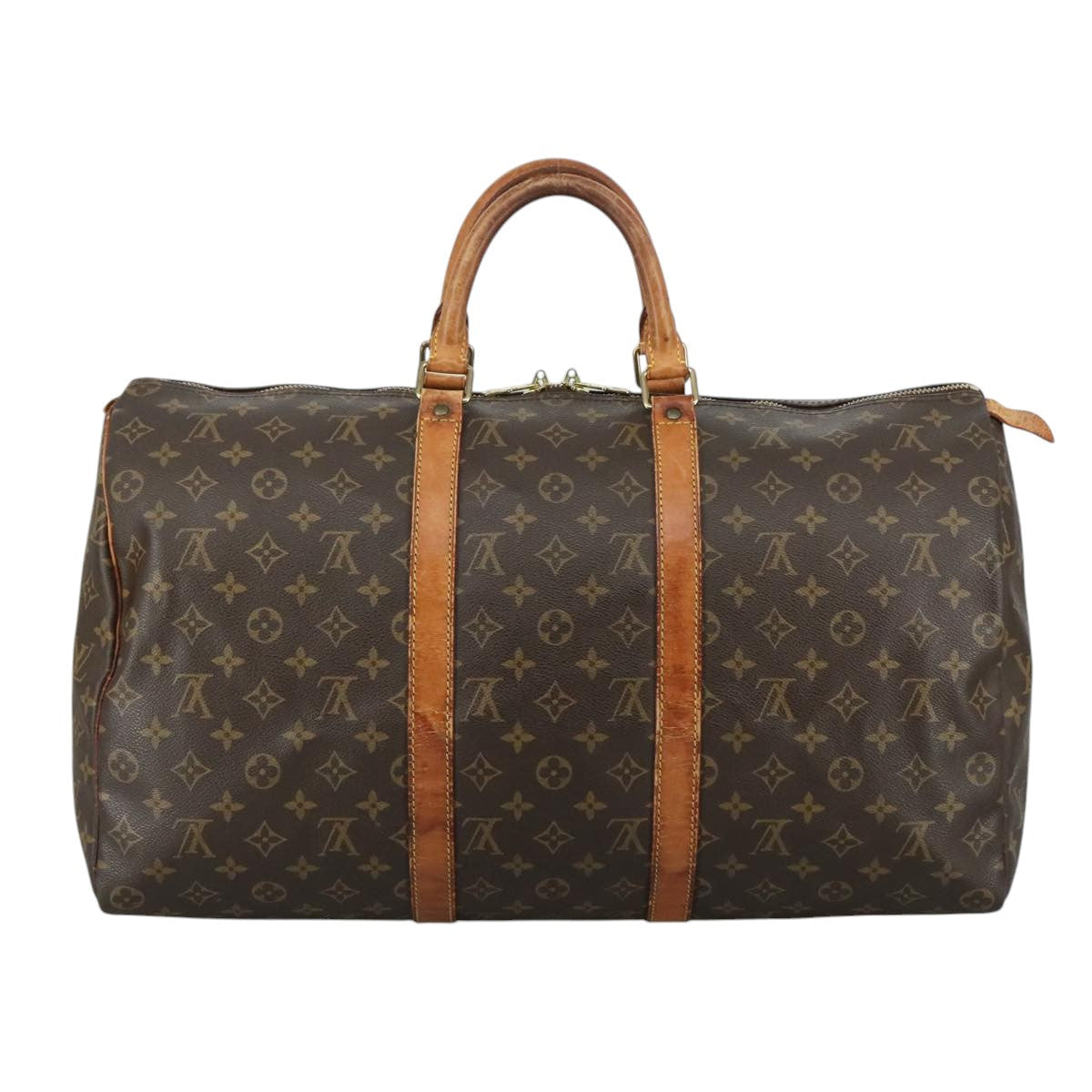 LOUIS VUITTON Monogram Keepall 50 Boston Bag M41426 LV 107815