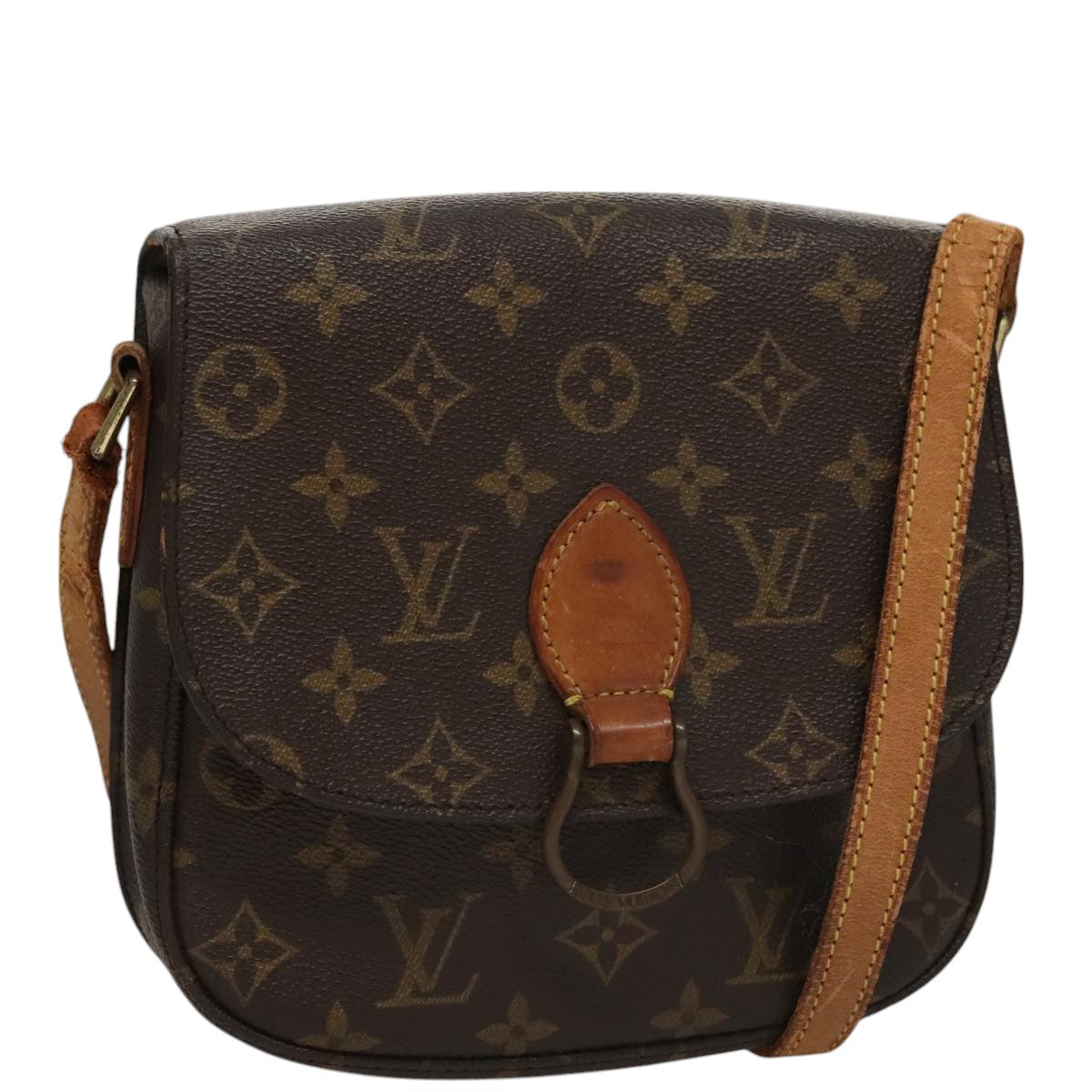LOUIS VUITTON Monogram Saint Cloud MM Shoulder Bag M51243 LV 107843