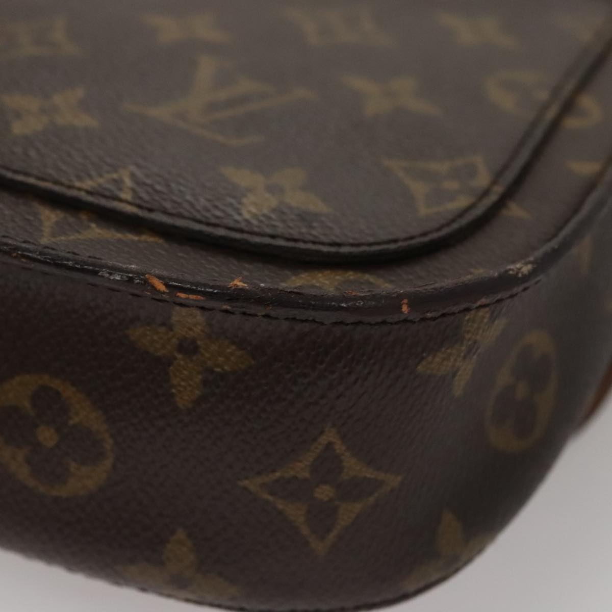 LOUIS VUITTON Monogram Saint Cloud MM Shoulder Bag M51243 LV 107843