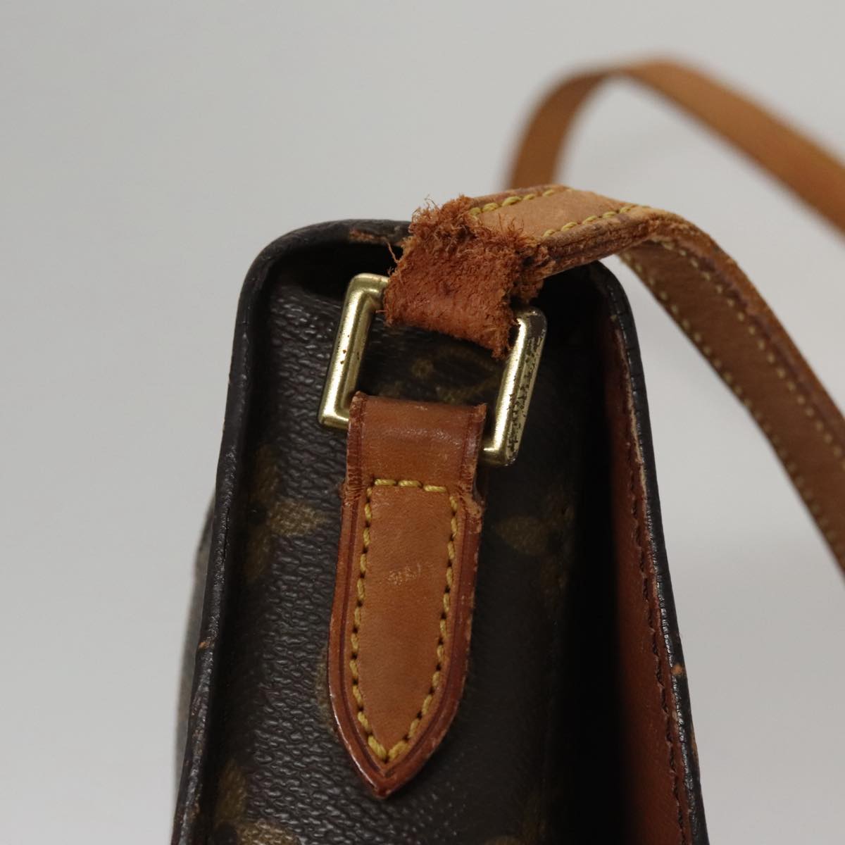 LOUIS VUITTON Monogram Saint Cloud MM Shoulder Bag M51243 LV 107843
