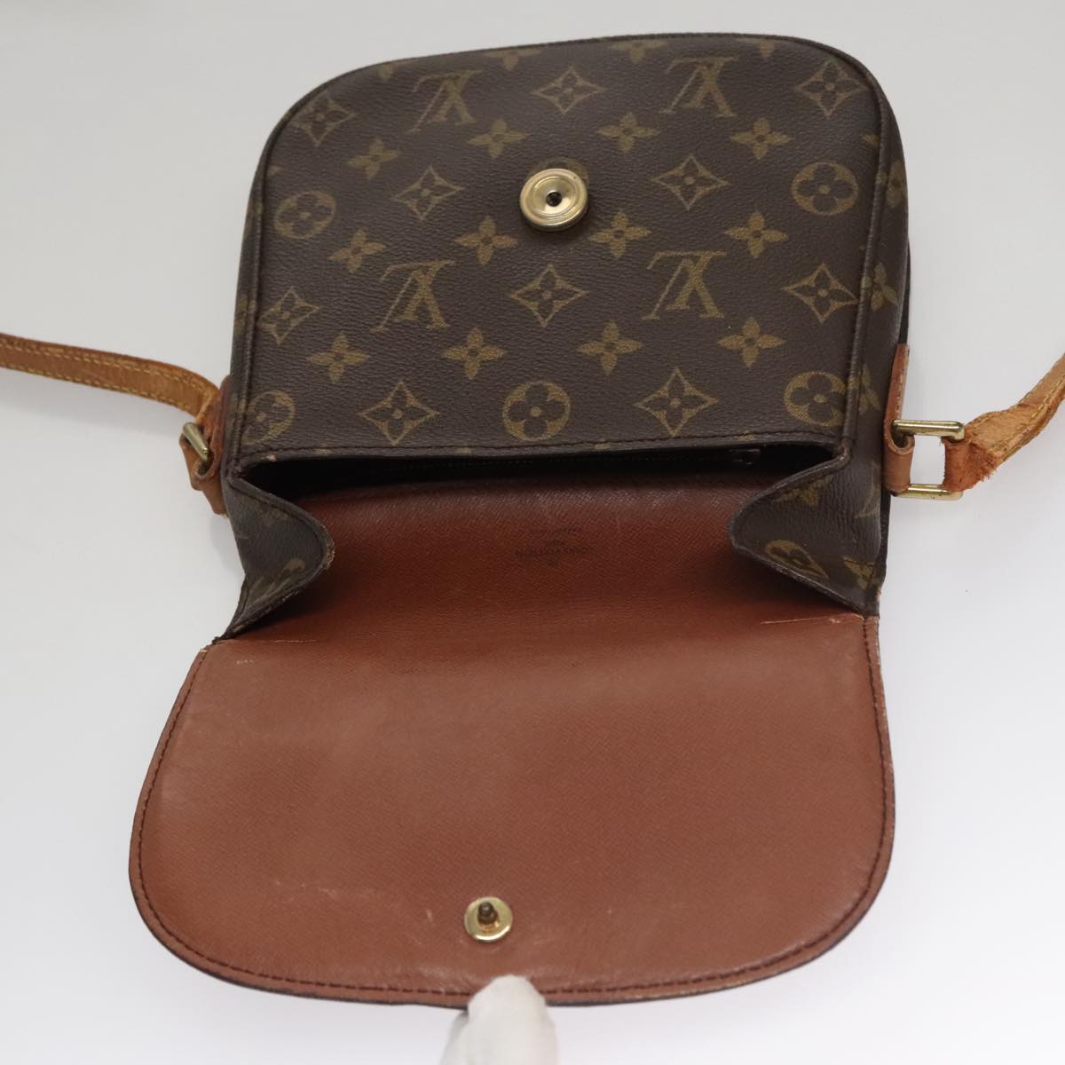 LOUIS VUITTON Monogram Saint Cloud MM Shoulder Bag M51243 LV 107843