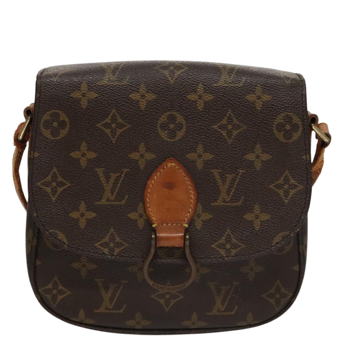 LOUIS VUITTON Monogram Saint Cloud MM Shoulder Bag M51243 LV 107843