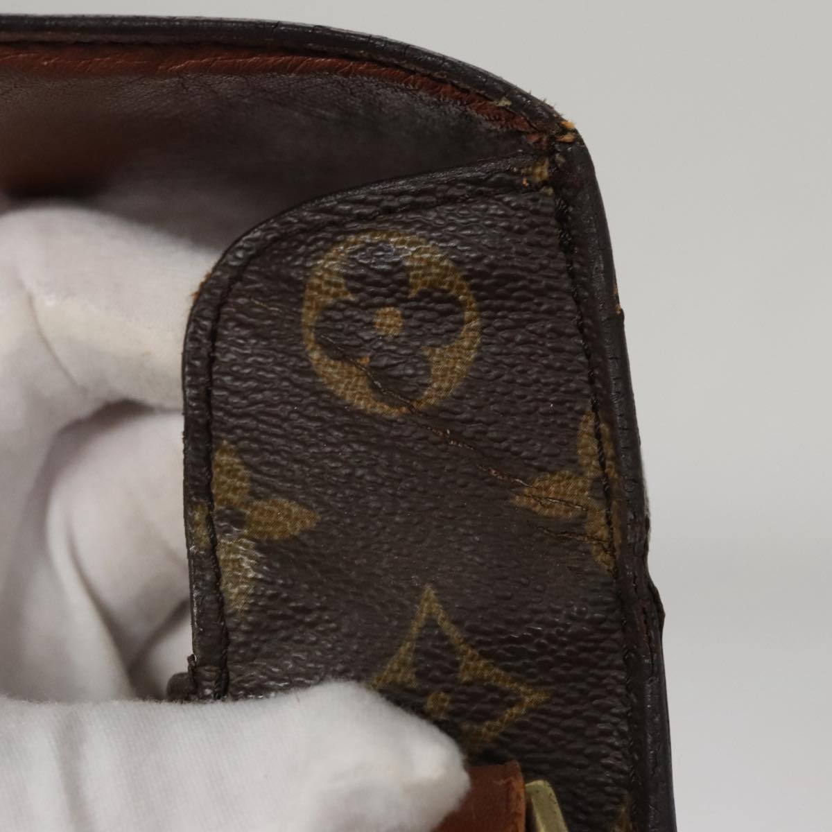 LOUIS VUITTON Monogram Saint Cloud MM Shoulder Bag M51243 LV 107843
