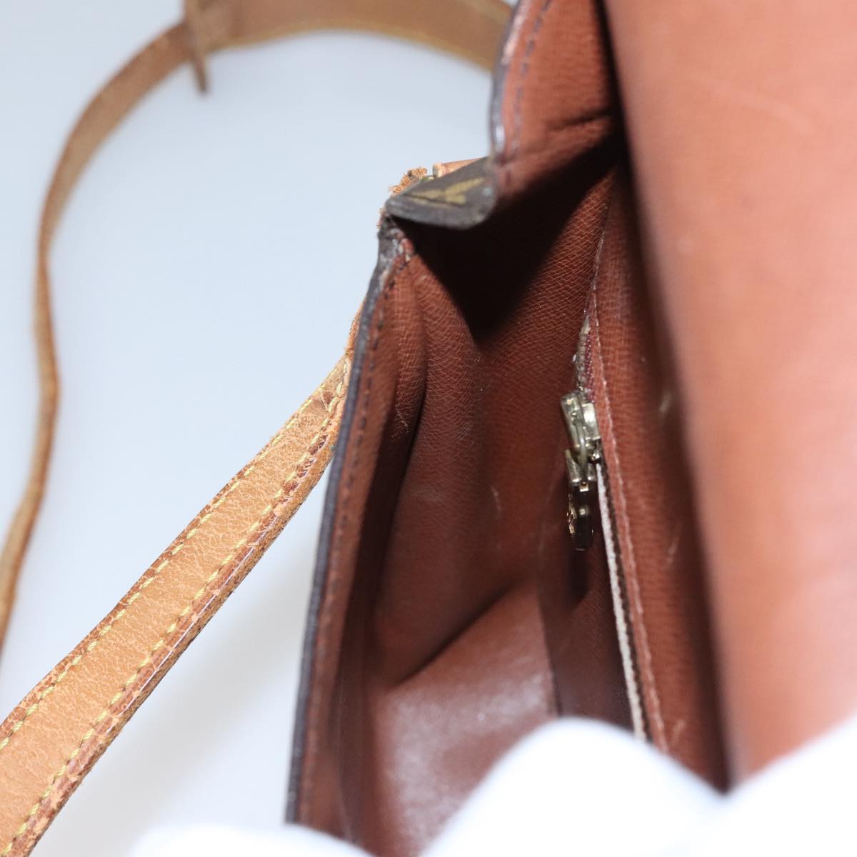 LOUIS VUITTON Monogram Saint Cloud MM Shoulder Bag M51243 LV 107843