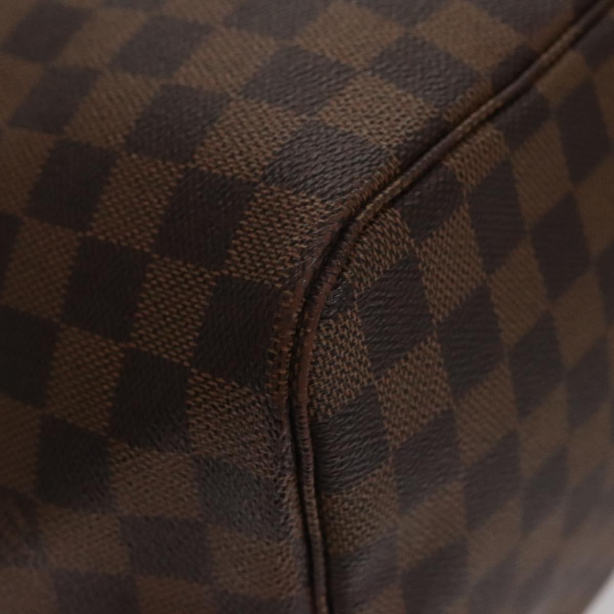 LOUIS VUITTON Damier Ebene Neverfull GM Tote Bag N51106 LV 107855