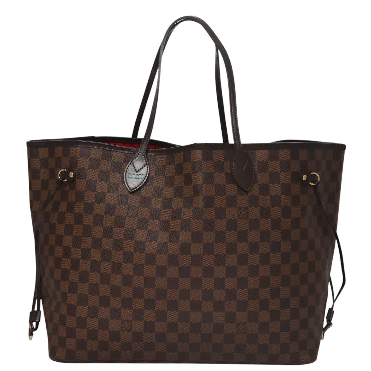 LOUIS VUITTON Damier Ebene Neverfull GM Tote Bag N51106 LV 107855