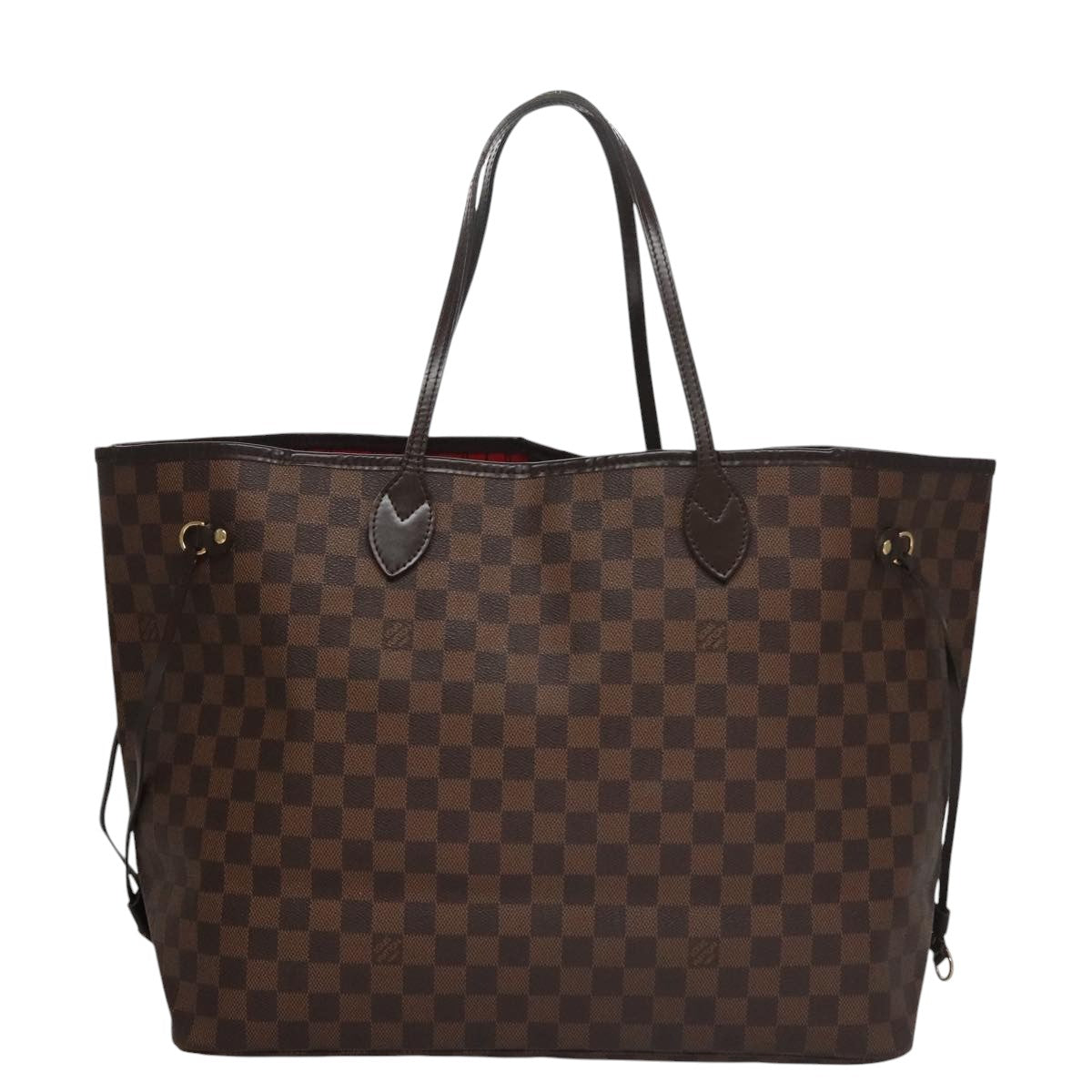 LOUIS VUITTON Damier Ebene Neverfull GM Tote Bag N51106 LV 107855