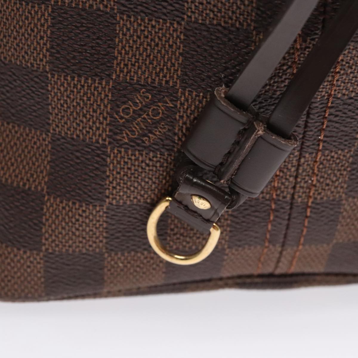 LOUIS VUITTON Damier Ebene Neverfull GM Tote Bag N51106 LV 107855