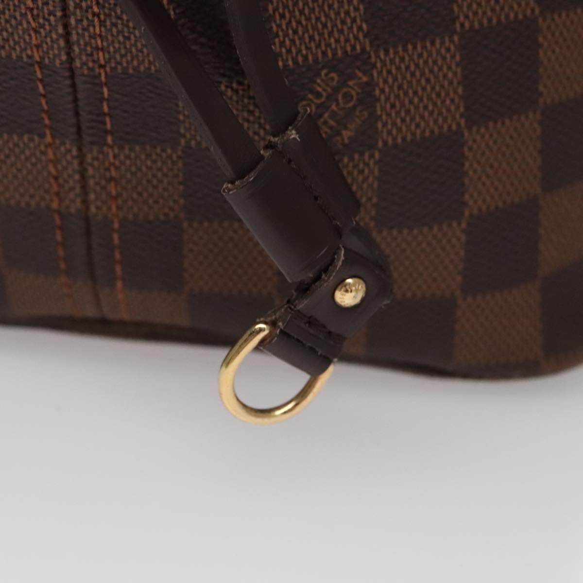 LOUIS VUITTON Damier Ebene Neverfull GM Tote Bag N51106 LV 107855