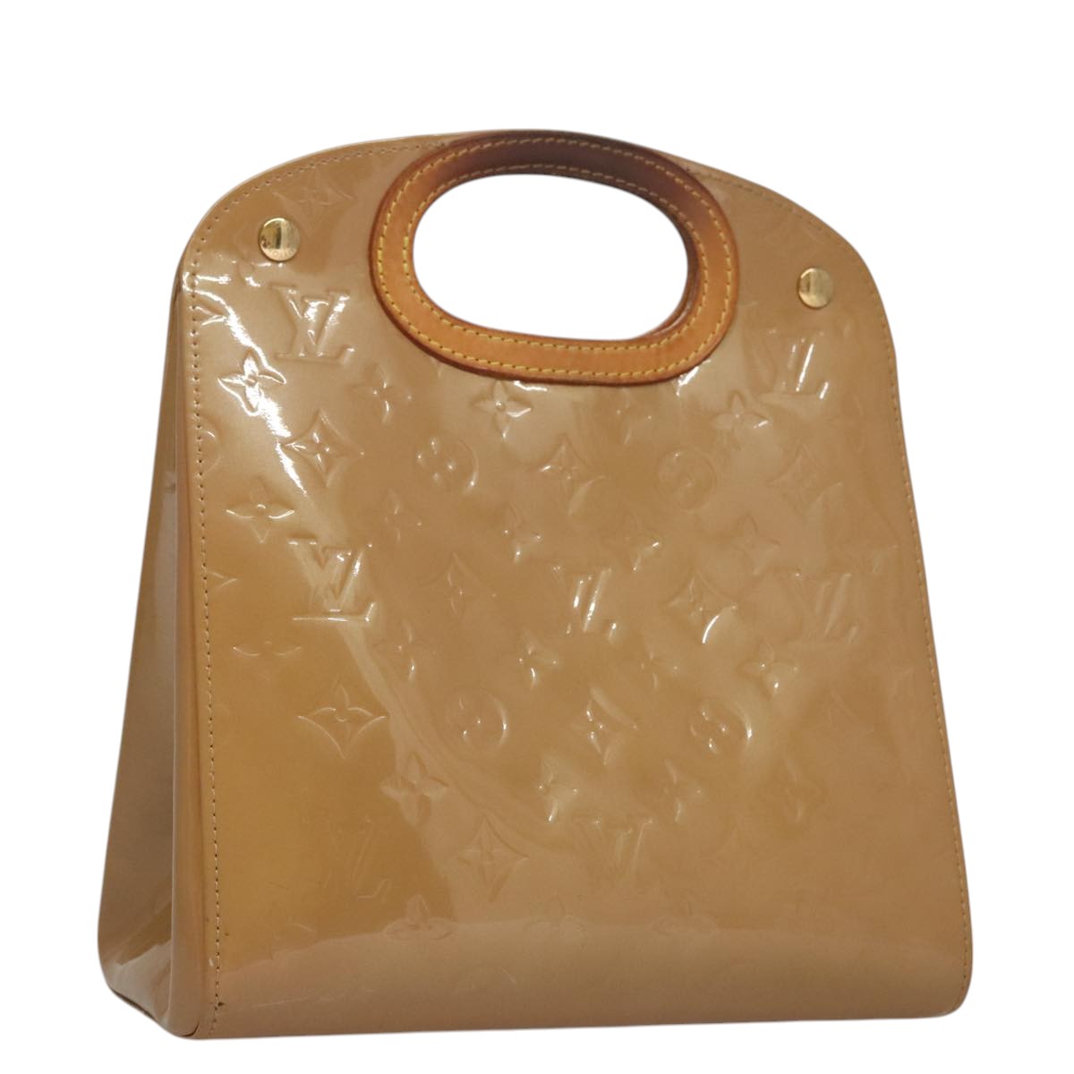 LOUIS VUITTON Monogram Vernis Maple Drive Hand Bag Noisette M91376 107862