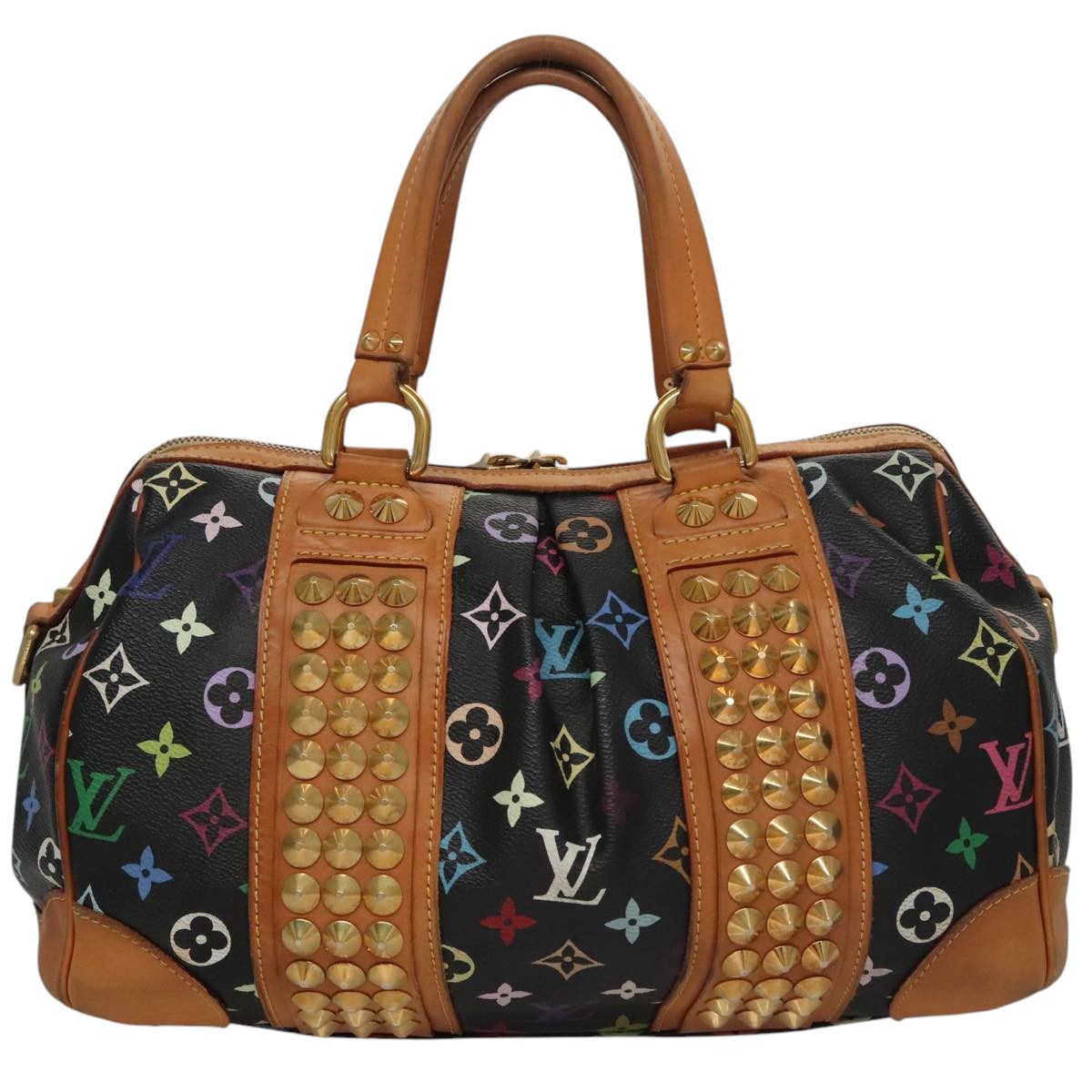 LOUIS VUITTON Monogram Multicolor Courtney MM Bag 2way Black M45642 107874