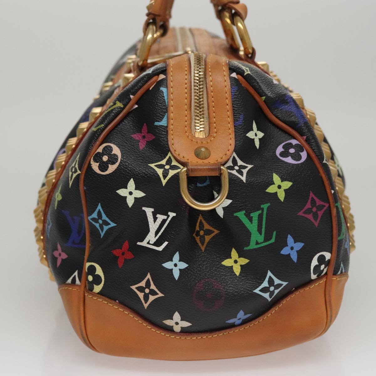 LOUIS VUITTON Monogram Multicolor Courtney MM Bag 2way Black M45642 107874