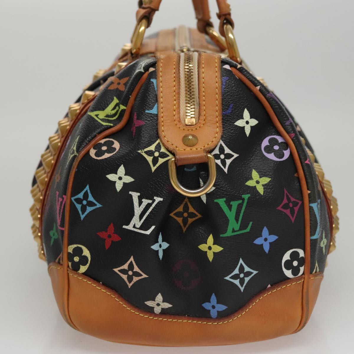 LOUIS VUITTON Monogram Multicolor Courtney MM Bag 2way Black M45642 107874