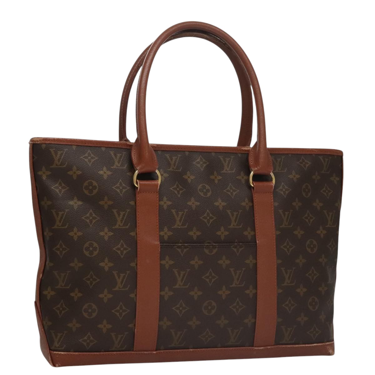 LOUIS VUITTON Monogram Sac Weekend PM Tote Bag M42425 LV 107875