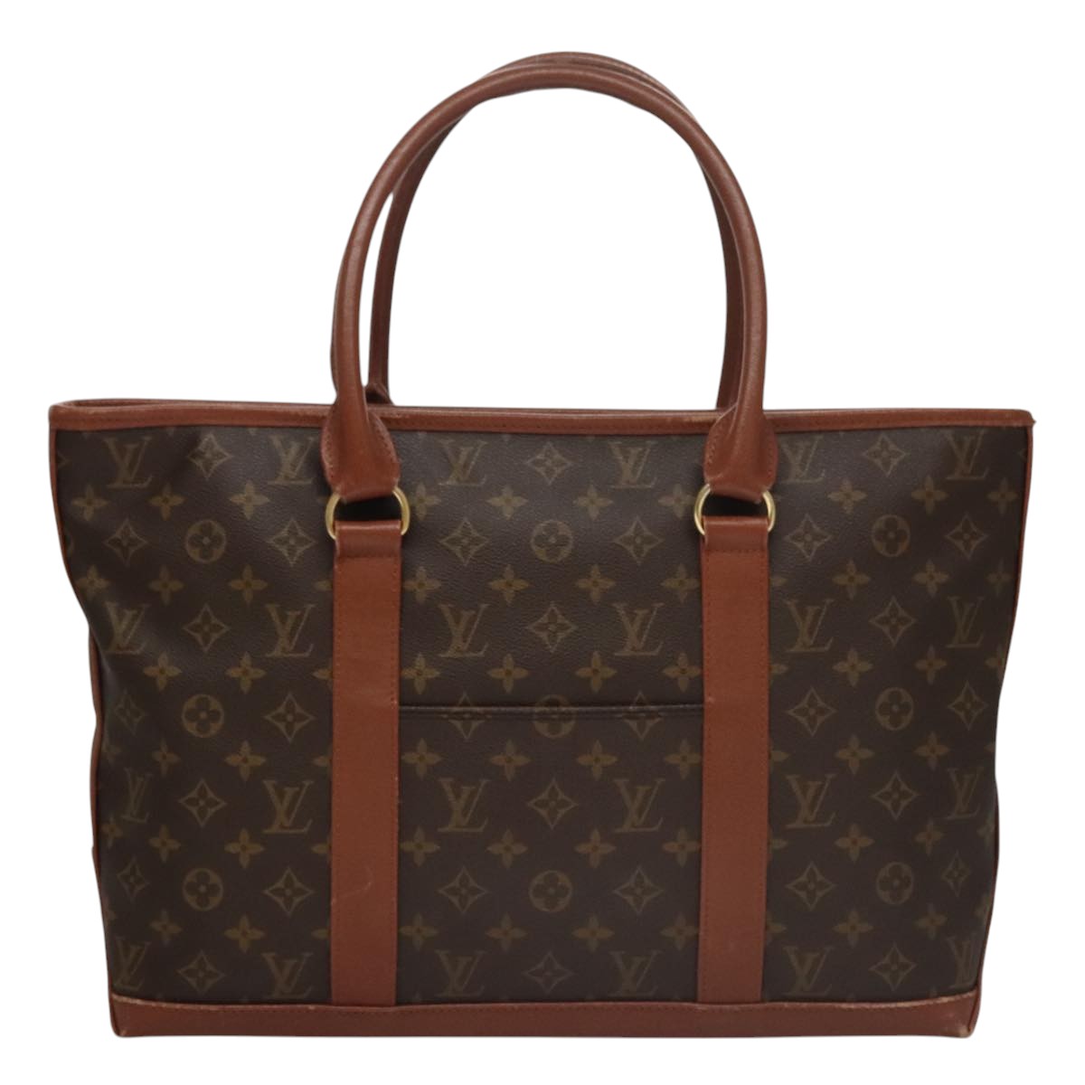 LOUIS VUITTON Monogram Sac Weekend PM Tote Bag M42425 LV 107875