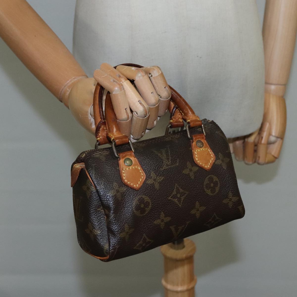 LOUIS VUITTON Monogram Mini Speedy Hand Bag M41534 LV 107886