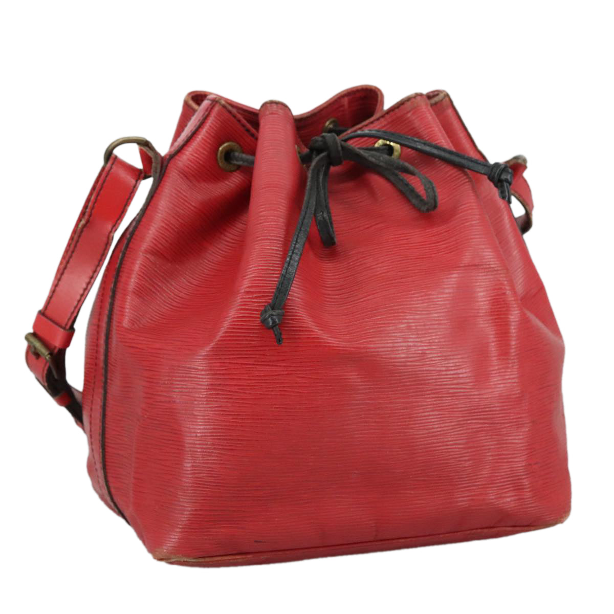 LOUIS VUITTON Epi Petit Noe Shoulder Bag Red M44107 LV 107893