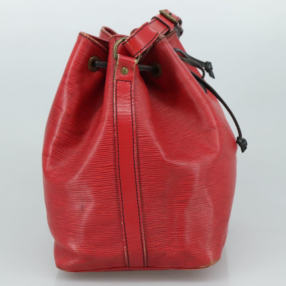 LOUIS VUITTON Epi Petit Noe Shoulder Bag Red M44107 LV 107893