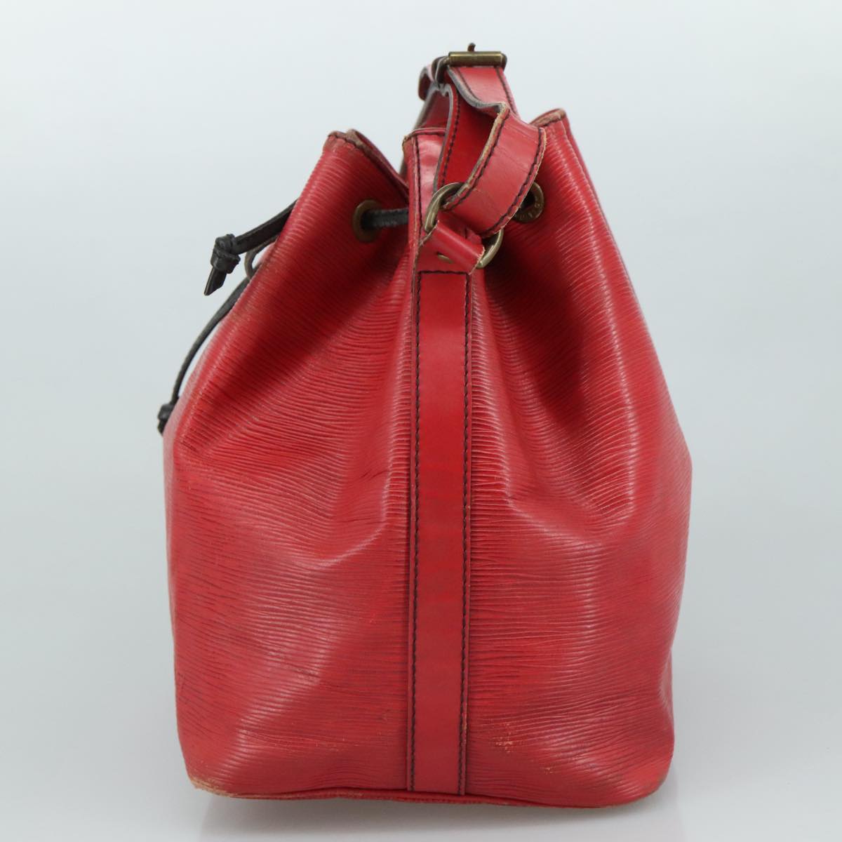 LOUIS VUITTON Epi Petit Noe Shoulder Bag Red M44107 LV 107893