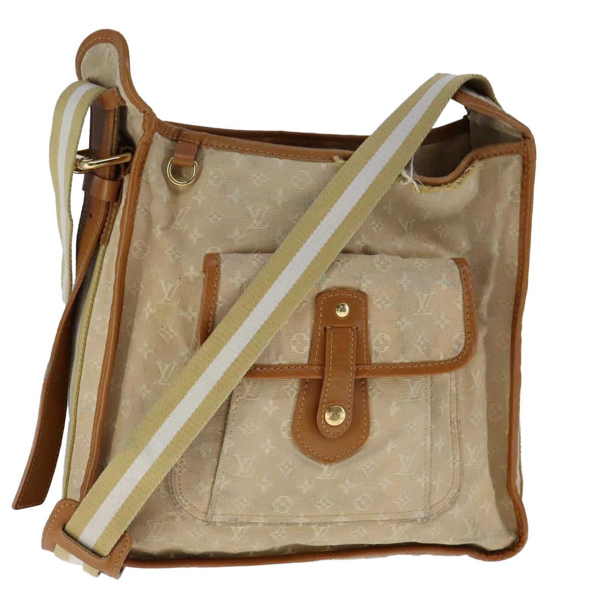 LOUIS VUITTON Monogram Mini Buzas Marie Kate Bag Beige M92323 LV 107898