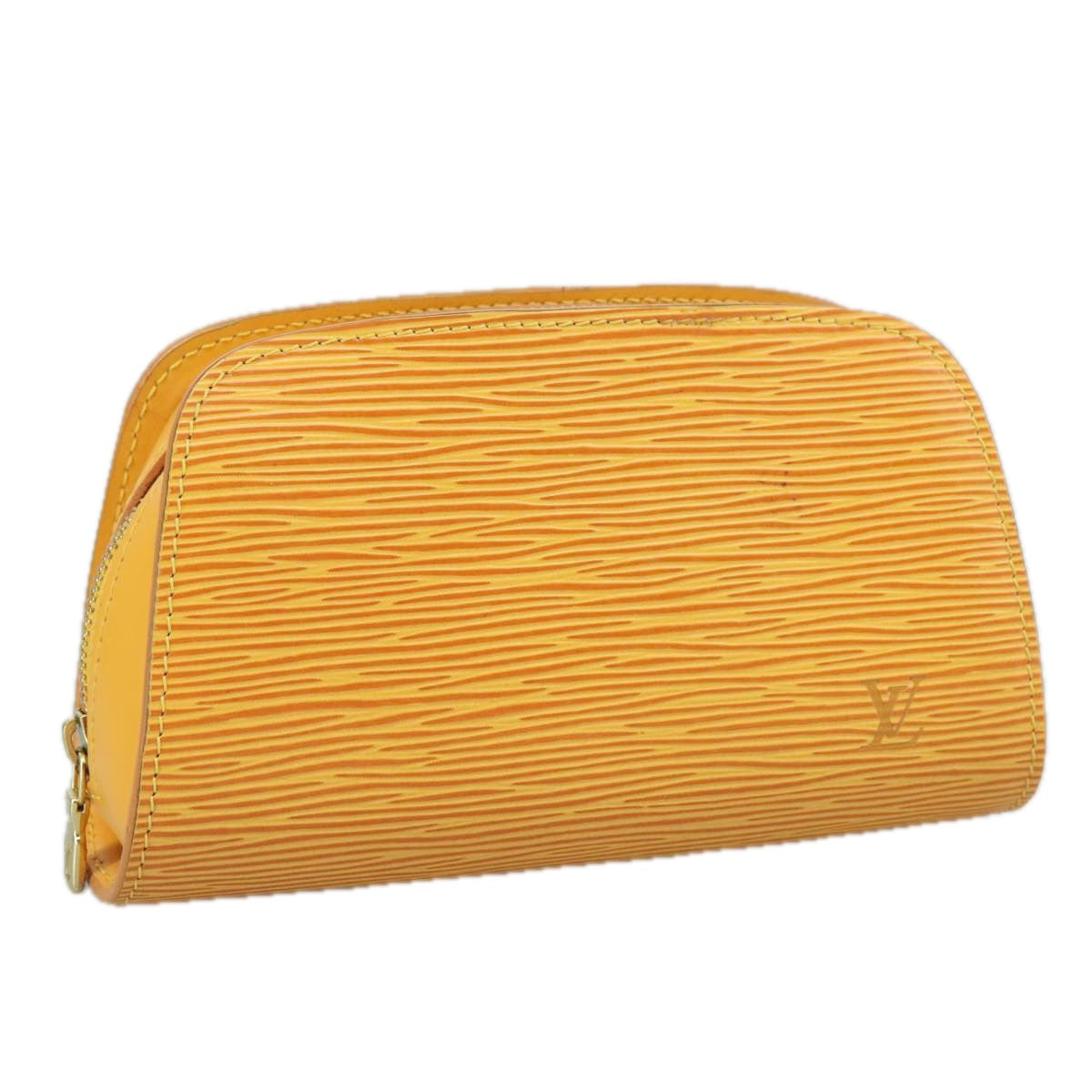 LOUIS VUITTON Epi Dauphine PM Pouch Yellow M48449 LV 107903