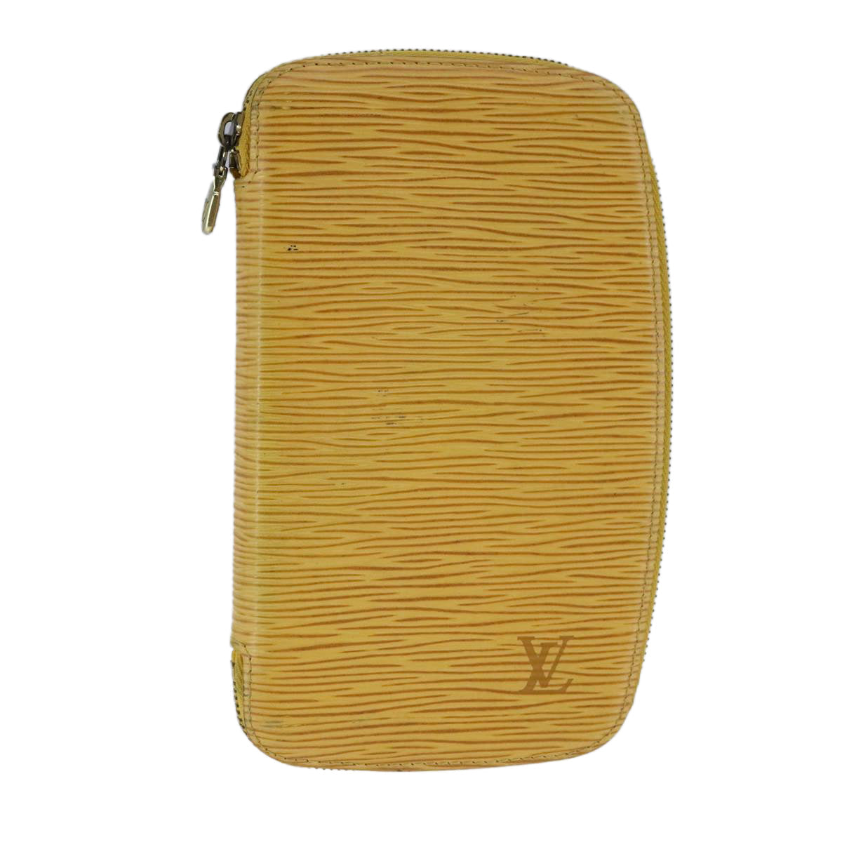 LOUIS VUITTON Epi Agenda Geode Travel Case Yellow M63879 LV 107914