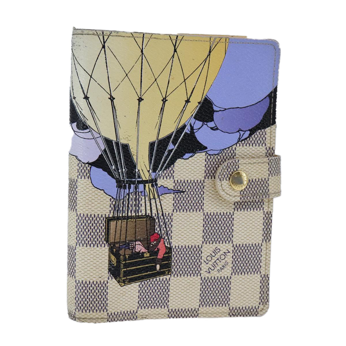 LOUIS VUITTON Damier Azur balloon Agenda PM Day Planner Cover R21129 107918