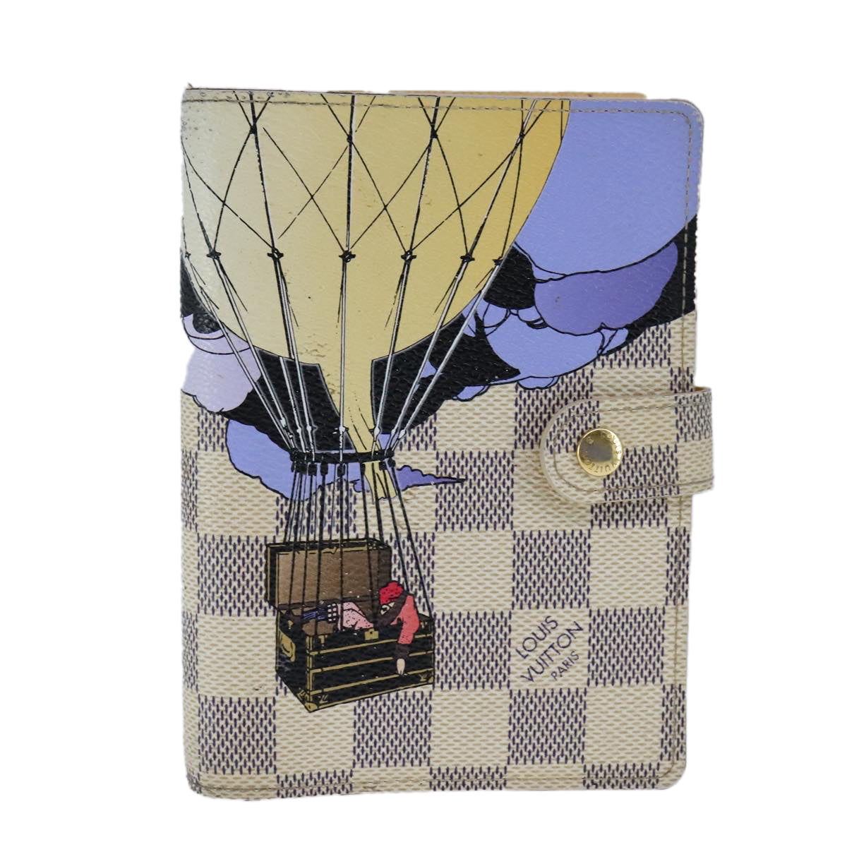 LOUIS VUITTON Damier Azur balloon Agenda PM Day Planner Cover R21129 107918