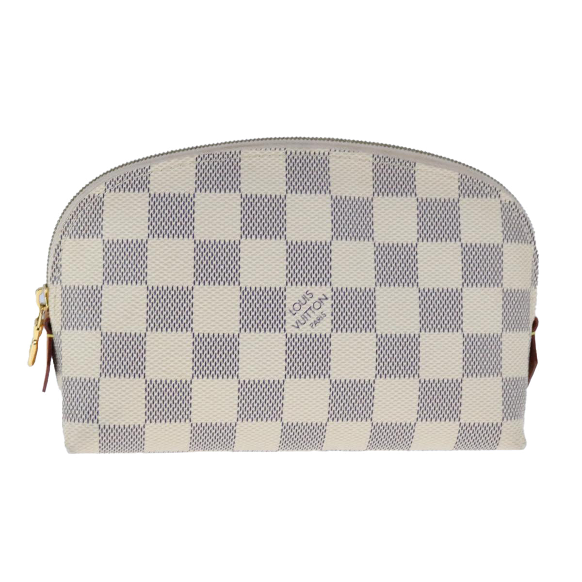 LOUIS VUITTON Damier Azur Pochette Cosmetic PM Pouch N60024 LV 107922