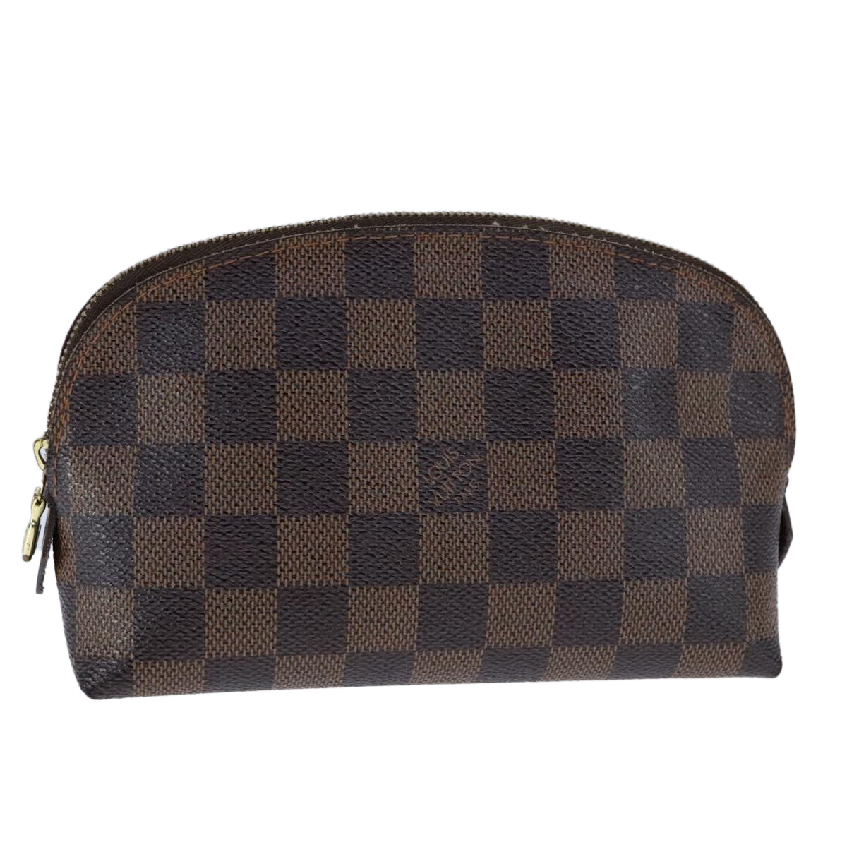 LOUIS VUITTON Damier Ebene Pochette Cosmetic PM Pouch N47516 LV 107924