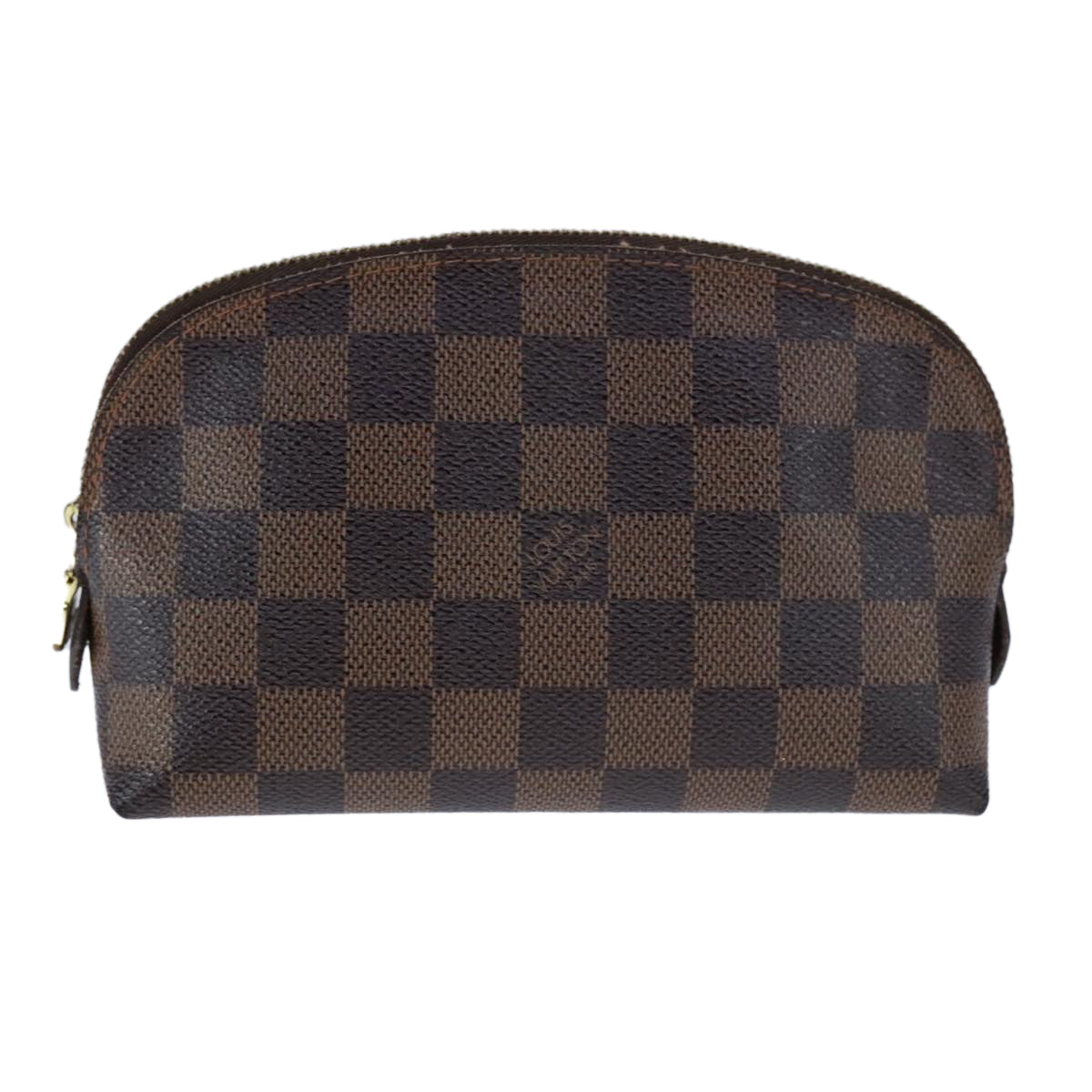 LOUIS VUITTON Damier Ebene Pochette Cosmetic PM Pouch N47516 LV 107924